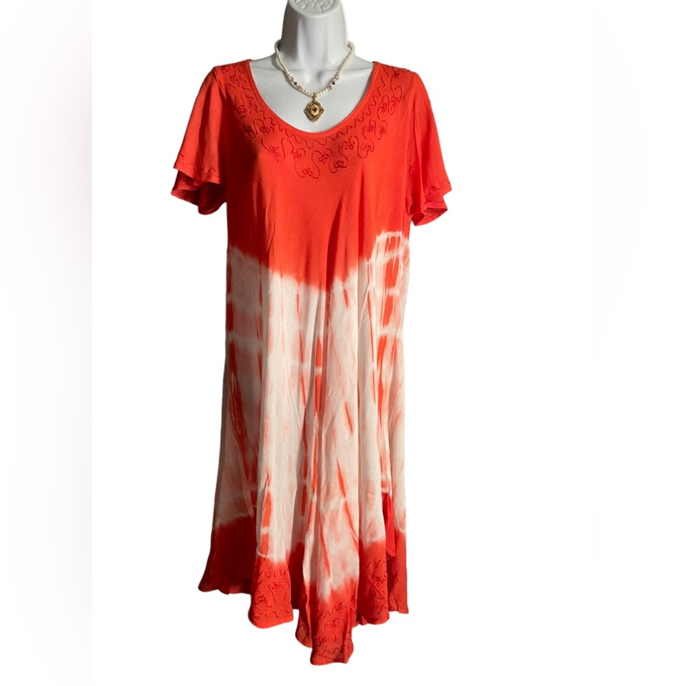 NWT. HIPPIE/BOHO/FREESTYLE SUNDRESS.   BL/RD13.  12136